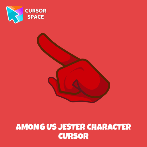 Among Us Jester Character cursor arrow cursor